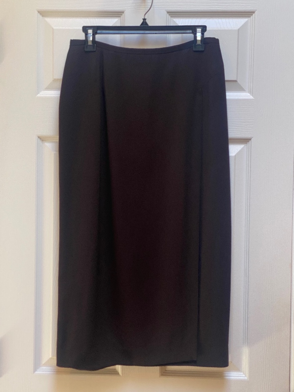 Doncaster Brown Faux Wrap Skirt.